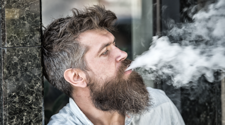 Men And Women Stress Smoking Bad Diets And Bad Habits With Food